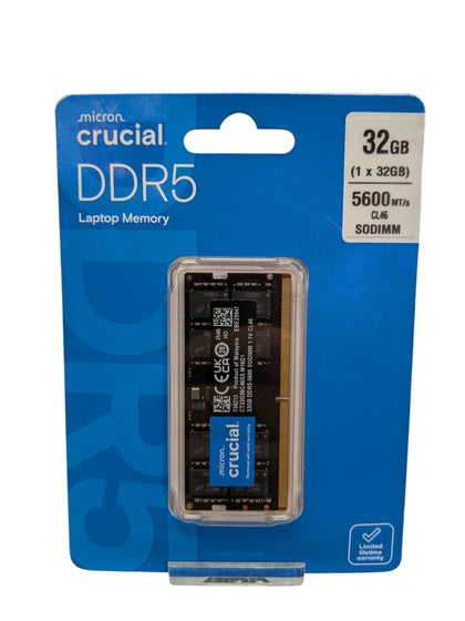 Micron Crucial DDR5 Laptop Memory 32gb 5600mt/s