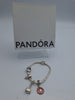Pandora Marvel The Avengers Logo Clasp Snake Chain Bracelet with 4 marvel original charms BOXED