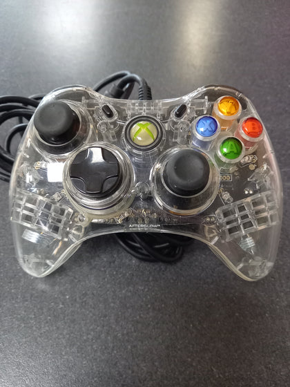 Xbox 360 Afterglow Clear Transparent Game Controller-Wired