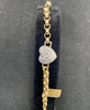 9ct Gold Baby Belcher C/Z Heart Bracelet 14.4g