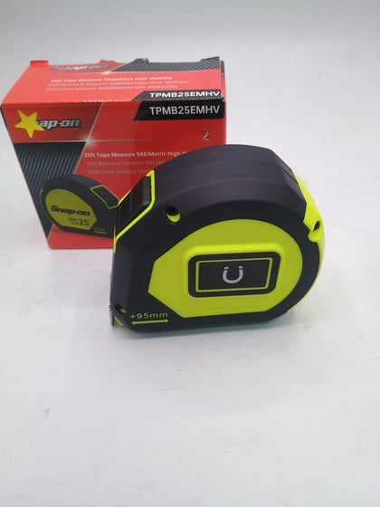 Snap On New 25ft / 7.6M Hi Viz Auto Locking Tape Measure | Snap-on