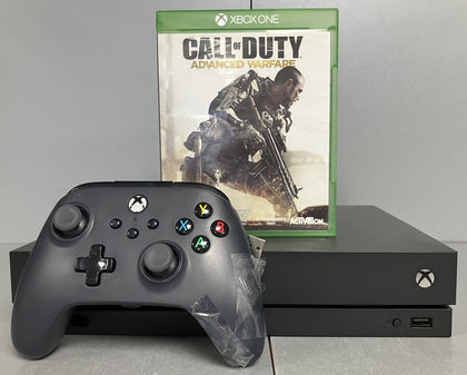 Microsoft Xbox One X 1TB Black Console Bundle ( + Call Of Duty Advanced Warfare ) ** Unboxed **