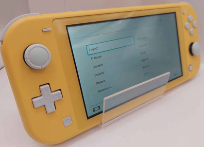 Nintendo Switch Console 32GB yellow with yellow case unboxed *light scratches on screen and back*