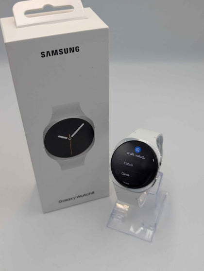 Samsung Galaxy Watch8 GPS Smart Watch - 40mm - Silver - Boxed With White Strap