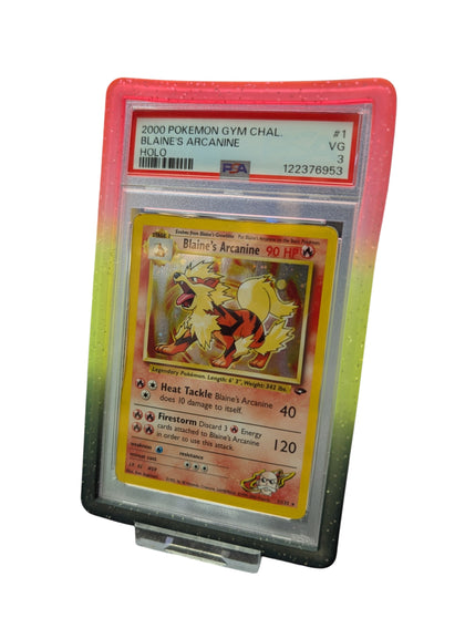 Blaine's Arcanine Holo 2000 Pokemon Gym Chal Card Grade 3 PSA