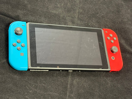 nintendo switch console blue and red joycon joy cons