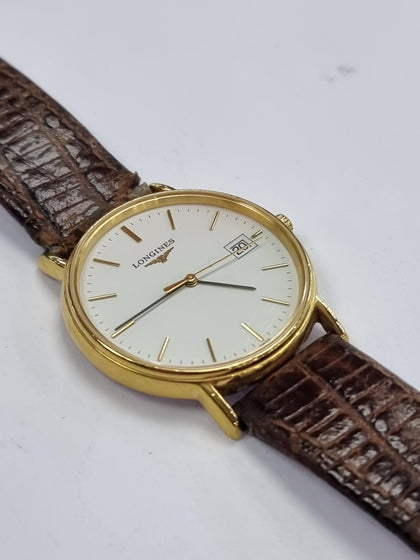 Longines La Grande Classique L4.720.2 Gold Quartz Men Vintage Watch