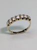9CT GOLD RING WITH CZ STONES SIZE L