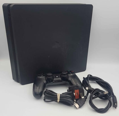 SONY PLAYSTATION 4 SLIM, 500GB, BLACK, WITH BLACK PAD, UNBOXED
