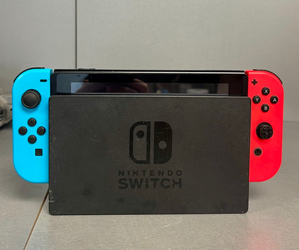 Nintendo Switch (Neon Red/Blue) Unboxed