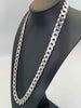 925 Sterling Silver Thick Curb Chain Necklace - Weight 151.7 Grams - Length 28"