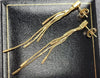 9CT -  Gold Tastle Drop Earrings - 3.27g