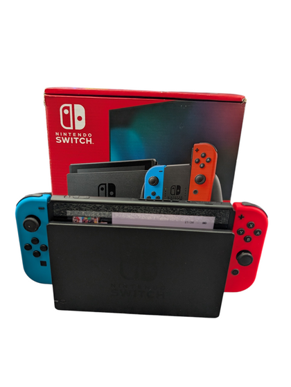 Nintendo Switch Console Red/Blue Neon Boxed