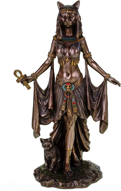Veronese Design Bastet Egyptian Cat Goddess Figurine