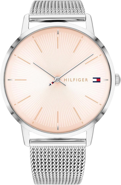 Tommy Hilfiger Women's Silver Stainless Steel Watch ( Mesh Bracelet )