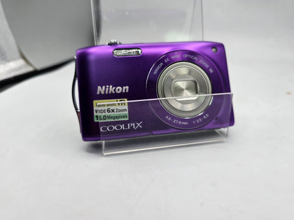 Nikon Coolpix S3300 Purple Compact Digital Camera