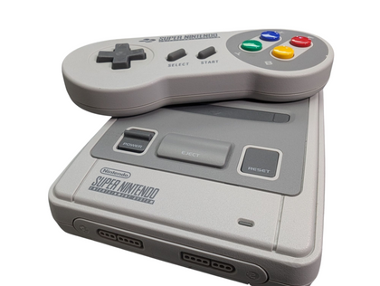 SUPER NINTENDO ENTERTAINMENT SYSTEM CLASSIC MINI SNES WITH 1 CONTROLLER