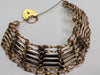 9ct Gold 7 Bar Gate  Bracelet