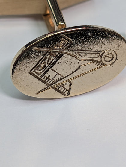 9ct Gold Masonic Cuff Links