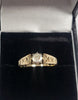 9ct Yellow Gold Ring With Clear Stones - 3.04G - Size O - Hallmarked