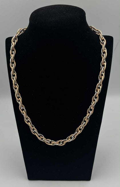 9ct yelow gold rope style chain 19.6G 18'' hallmarked with box