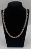 9ct yelow gold rope style chain 19.6G 18'' hallmarked with box