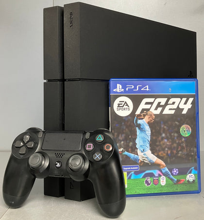 Sony Playstation 4 500GB Black Console Bundle ( + FC24 ) ** Unboxed **
