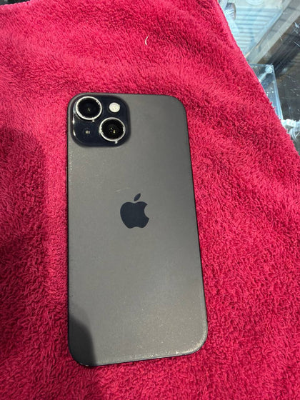 iphone 15, 128gb,  	87% BH,  Crack on Bottom Left
