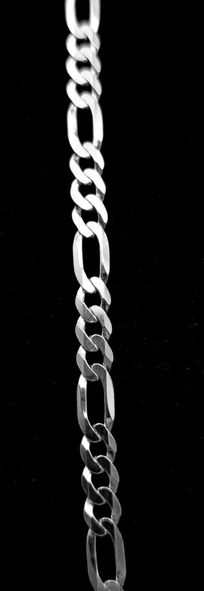 925 SILVER HALLMARK, THIN FIGARO CHAIN W/ LOBSTER LOCK, 15.31G, 24
