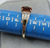 9ct Gold Ring /Orange Stone Size Q
