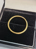 22ct Yellow Gold Band - Size P - 3.19g - Hallmarked