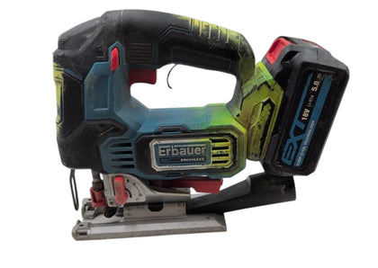 Erbauer EXT Brushless Cordless Jigsaw EJS18-Li with 5.0Ah Battery 