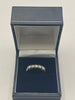 18ct White Gold Ring With Clear Stones - N