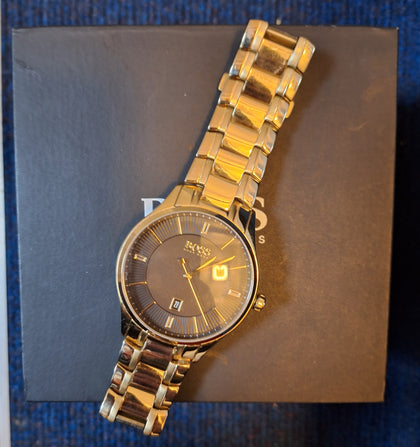 ** Easter Sale ** Hugo Boss 1513521 Governor Men's Watch Gold 44mm