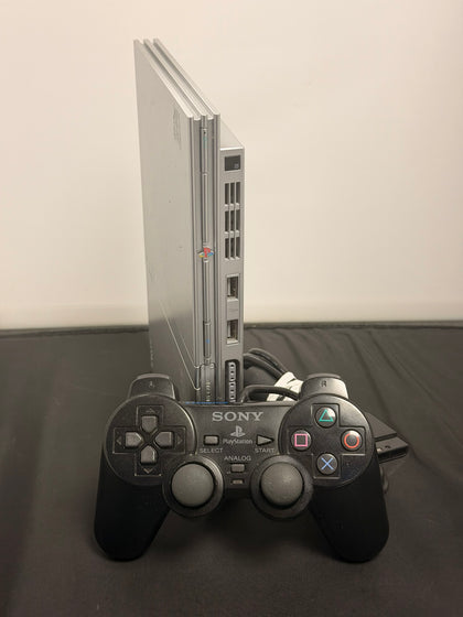 ps2 slimline silver console playstation 2