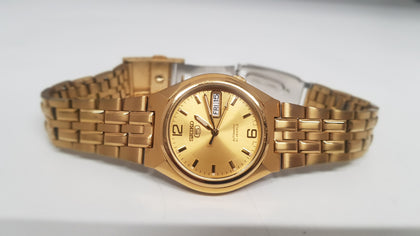Seiko 5 7S26-01T0 Automatic Gold Watch