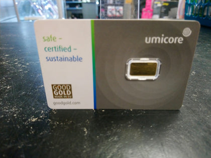 Umicore Stamped Gold Bar 1g