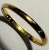 18CT Gold Wedding Band Size Q