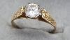 9ct Gold CZ Ring Size O1/2