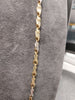 14ct Yellow & White Gold Nugget Link Chain - 24"