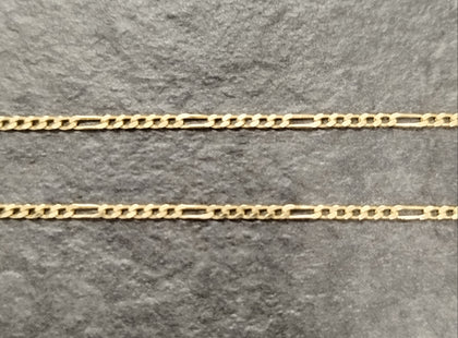 14ct Yellow Gold Figaro Chain 15