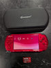 red psp 3003 + 4gb memory stick pro duo + case no charger