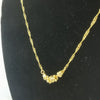 22K Gold, (919 Pure Gold) Necklace with Small Pendant, 3.40Grams, Length: Approx. 16" Length