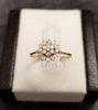 18ct Yellow Gold Cluster Ring - Size N