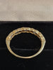9ct Yellow Gold Ring With CZ Stones - Size O -  2.24G