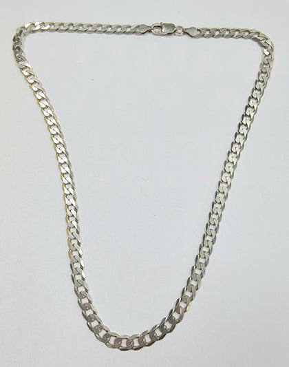 Silver Curb Chain 20