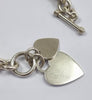 Silver Heart Bracelet 8"