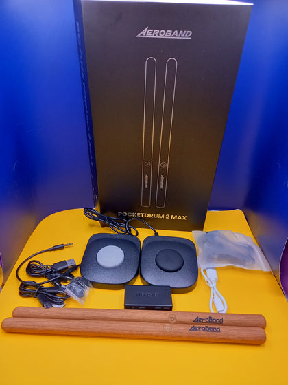 AeroBand PocketDrum 2 MAX Electronic Drum Set with Drum Sticks And Foot Pedals Bluetooth Adapter