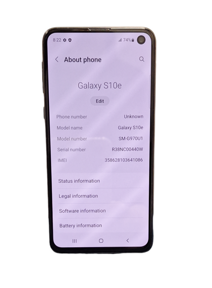 Samsung Galaxy S10e 128GB - Black