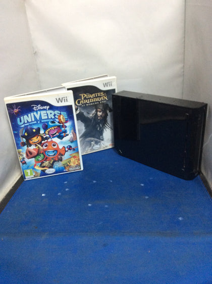 Nintendo Wii (Black) + 2 Games